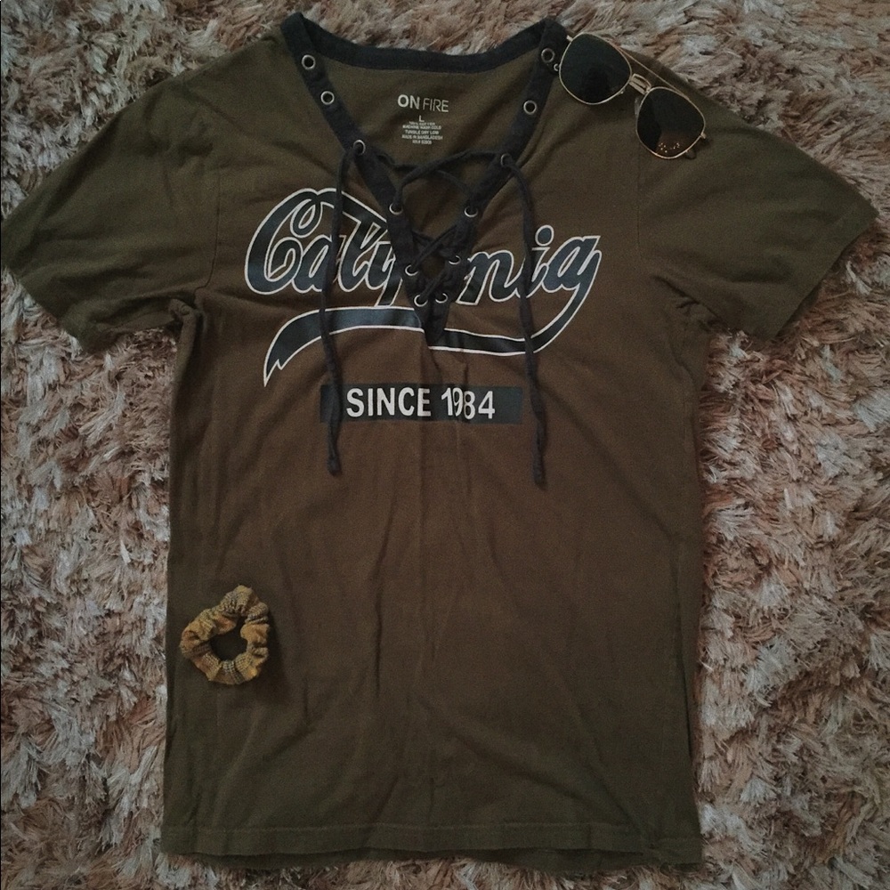 California graphic cross tied tee💕